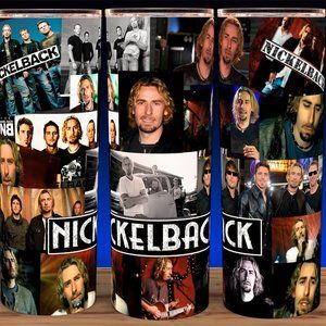 Nickelback Rock Band Collage Cup Mug Tumbler 20oz